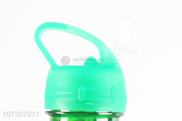 China maker 650ml bpa free sports bottle plastic water bottle with straw
