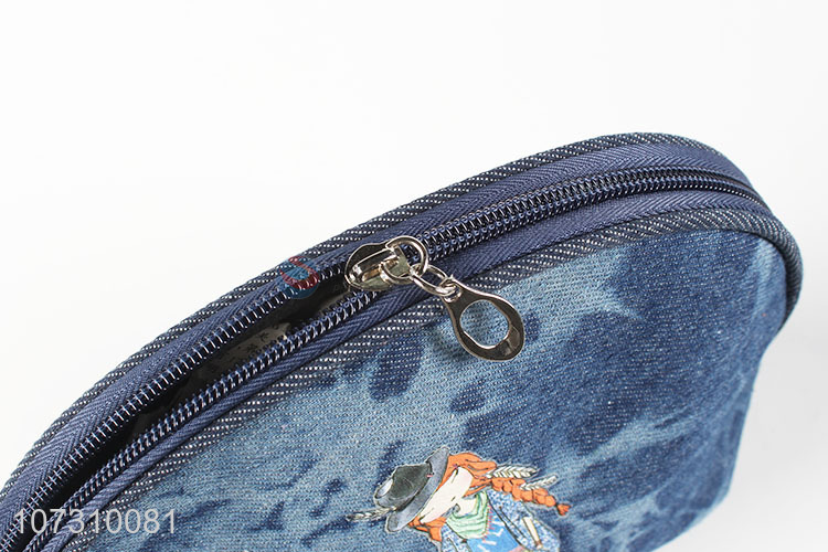 Wholesale custom stylish women denim wallets ladies clutch bag