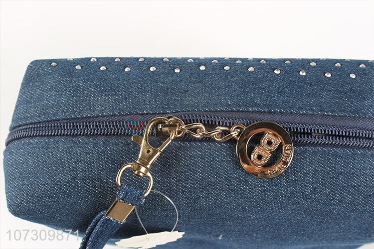 Popular products creative ladies denim purse girls embroidered handbag