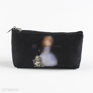 Suitable price denim fabric ladies purse women wallet