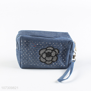 Best sale personalized ladies denim wallet clutch bag