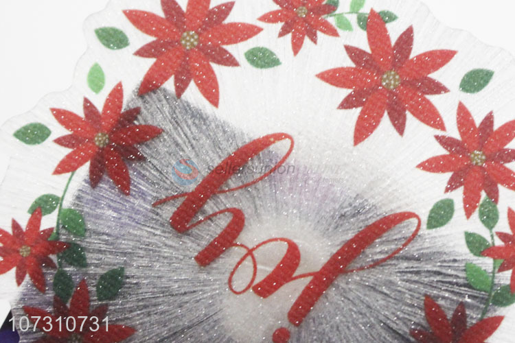 Direct Price Christmas Flower Design Fiber Optic Glowing Decoration Led Light