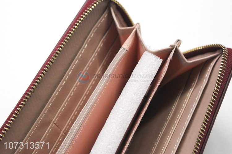 Good Sale PU Leather Long Wallet Fashion Purse