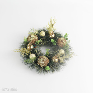 Good price window door hanging pinecone Christmas wreath