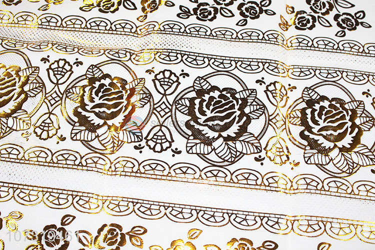 Good Factory Price Table Decoration Rectangle Pvc Placemats Bronzing Table Mat