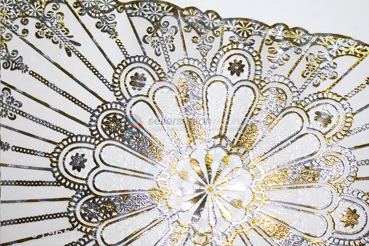 Best Sale Yellow Silver Laser Placemat Eco-Friendly Heat Resistant Dining Table Mat