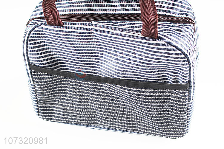 Fashion Oxford Cloth Series Thermal Insulation Lunch Bag With Comfortable Handle