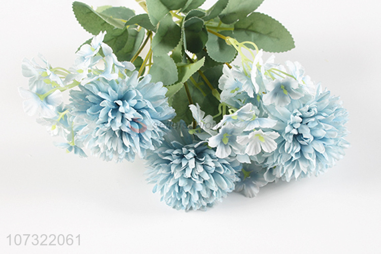 Cheap Price 3 Heads Hydrangea Artificial Flowers Simulation Bouquet