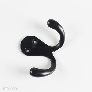 Good Price Zinc Alloy Wall Mounted Coat Hooks Black Clothes Hooks