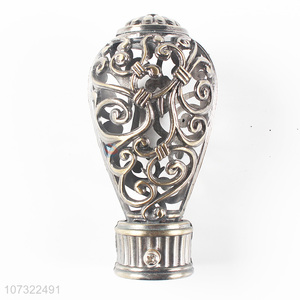 New Arrival Zinc Alloy Curtain Pole Finials Curtain Rod End Caps