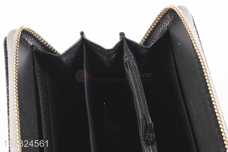 Popular products luxury long zipper purse women purse