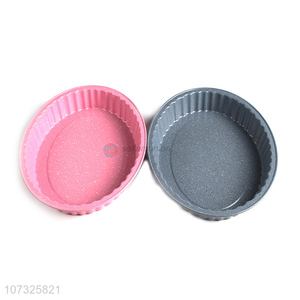 Wholesale Food Grade Non-Stick Oval Cake Baking Tray Cast Iron Cake Mold