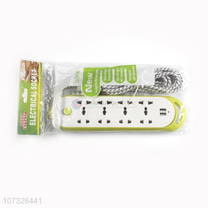 Wholesale cheap 2 pin 3 pin extension cables socket with switch & 2 usb ports