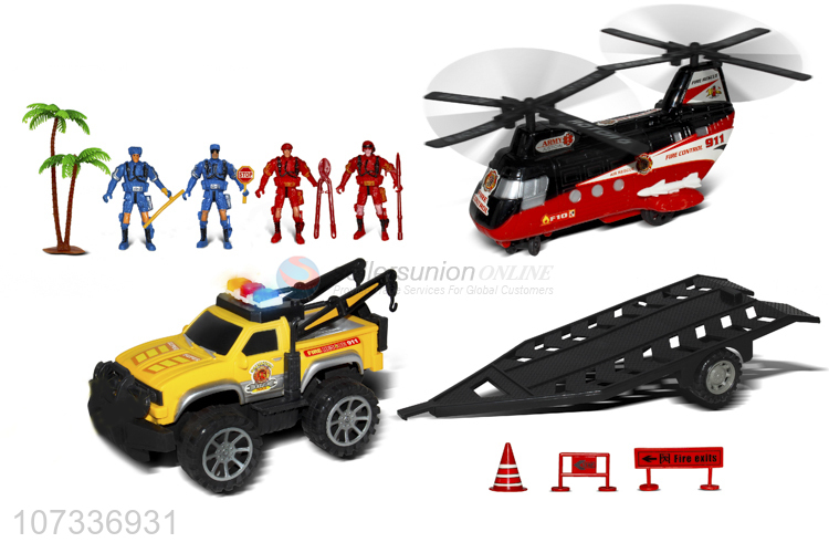 Good Quality Inertial Truck Aircraft Fire Tools Set Toy