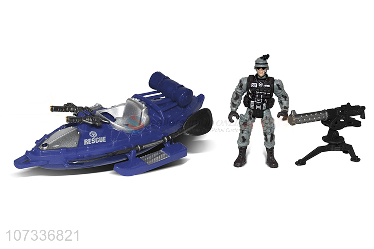 Good Sale Police Boat With Police Accessories Set Toy