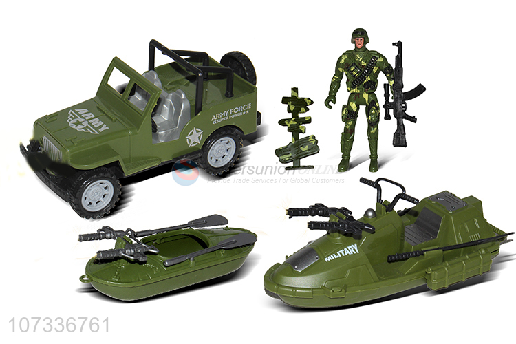 Best Sale Military Vehicle Battle Ship Military Toy Set