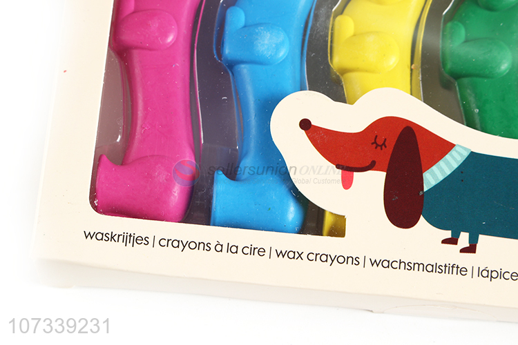 Wholesale Cartoon Animal Shape Colorful Crayon Set