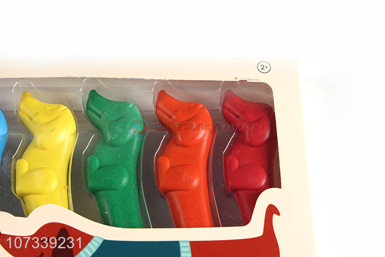 Wholesale Cartoon Animal Shape Colorful Crayon Set