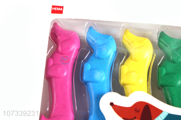 Wholesale Cartoon Animal Shape Colorful Crayon Set