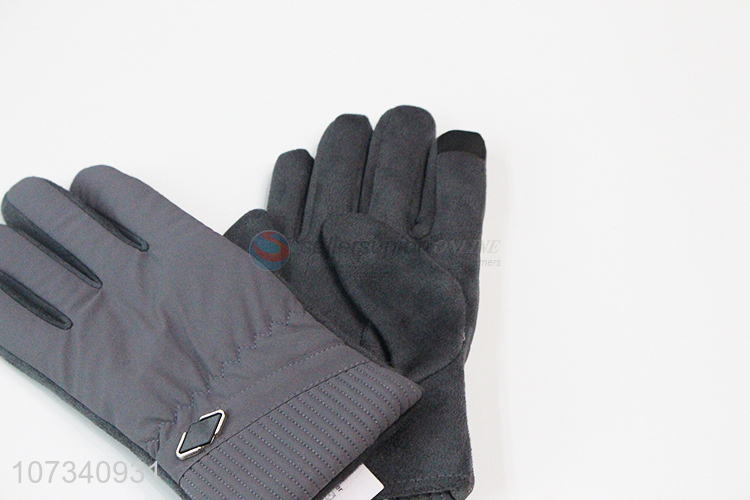 Hot selling men winter outdoor thickened windproof gloves