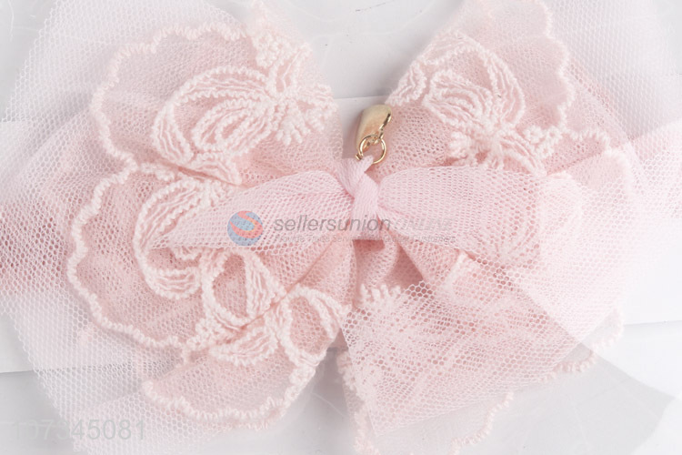 Delicate design kids hair accessories pricess bowknot headbands