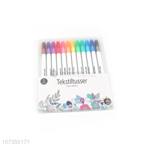 <em>Wholesale</em> 12 Pieces <em>Color</em> <em>Pen</em> Fabric Marker <em>Pen</em> Set