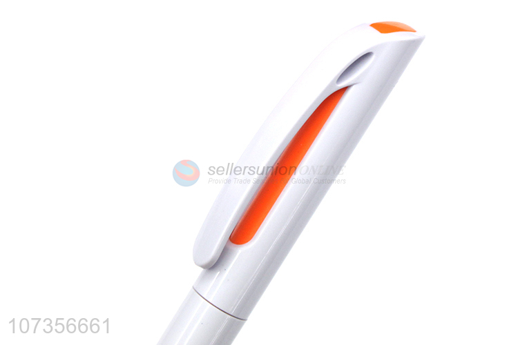 Best Quality White Click Press Ball Point Pen Fashion Stationery