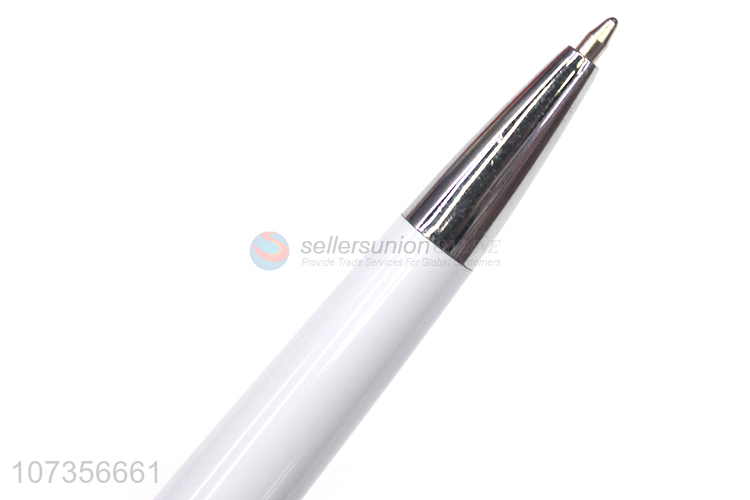 Best Quality White Click Press Ball Point Pen Fashion Stationery