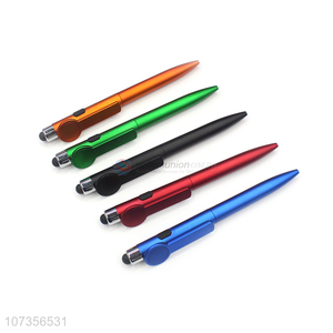 Best Sale Soft Touch Screen Plastic Ball Pen With Light