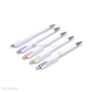 Fashion Style Press Click Ball Pen Plastic Ballpoint Pen