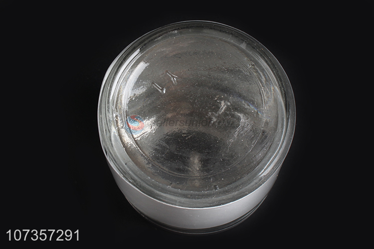 Premium products transparent glass sugar jar glass cookie container