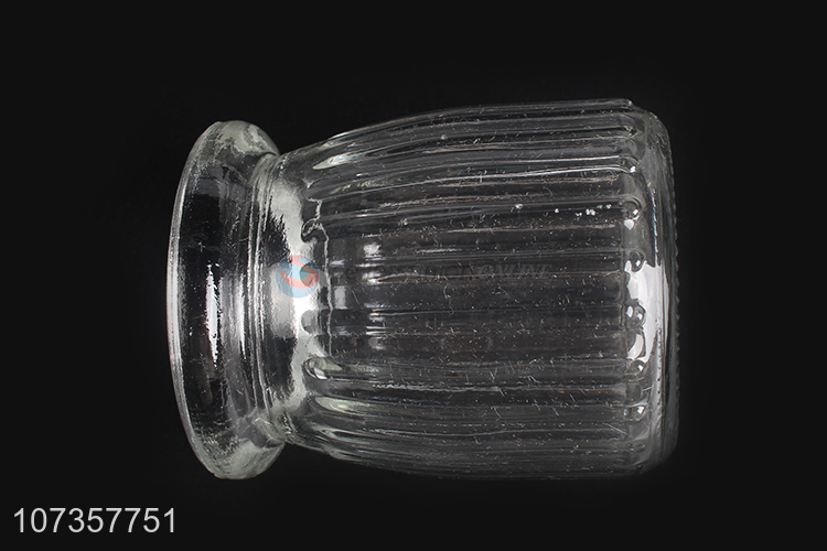 Latest arrival clear glass candy jar candy pot for kitchen