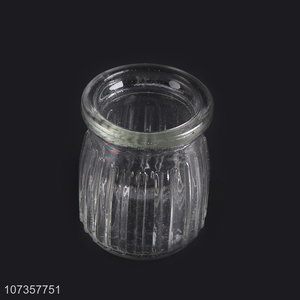 Latest arrival clear glass candy jar candy pot for kitchen