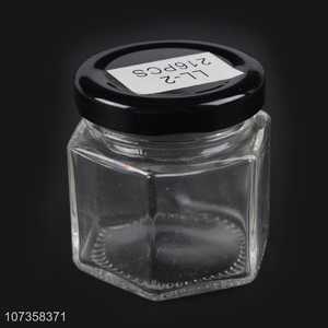 Factory direct sale transparent flower tea glass jar candy jar for kitchen