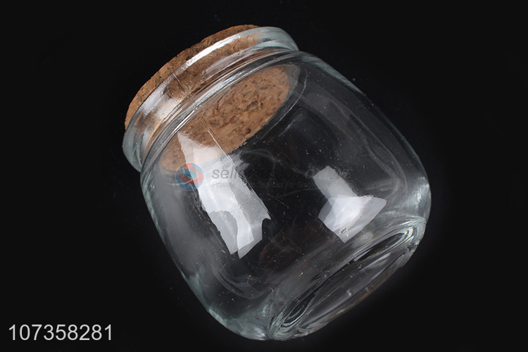 Latest arrival clear flower tea glass jar kitchen food storage jar