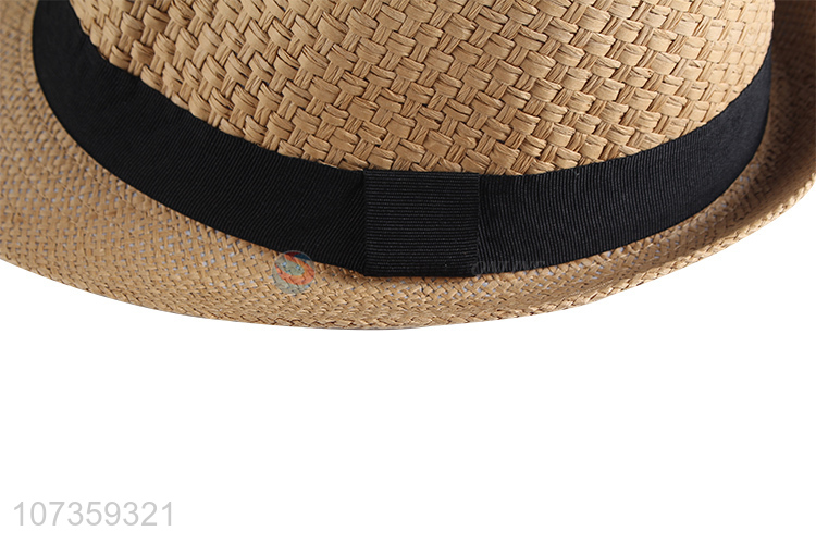 Fashion Style Summer Straw Hat Breathable Fedora Hat