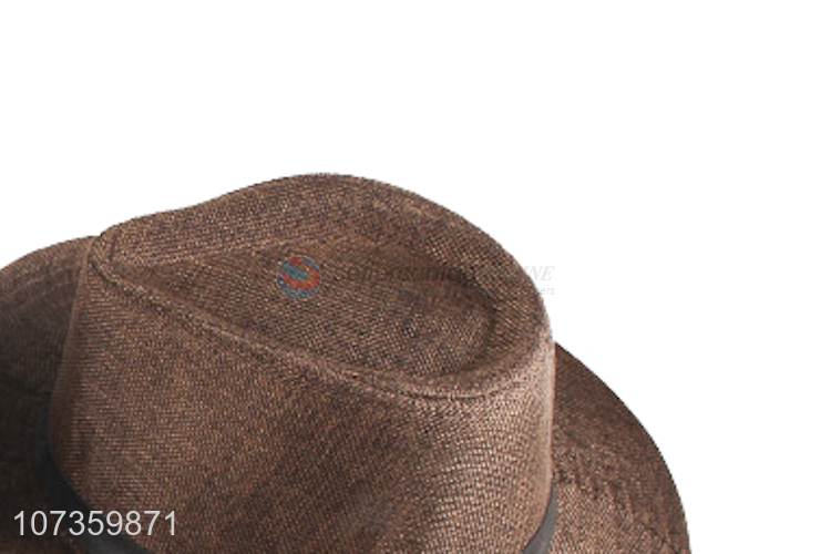 Custom Comfortable Wide-Brimmed Billycock Fashion Fedora Hat