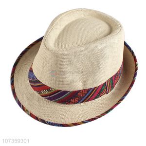 Good Quality Straw Fedora Hat Fashion Summer Hat