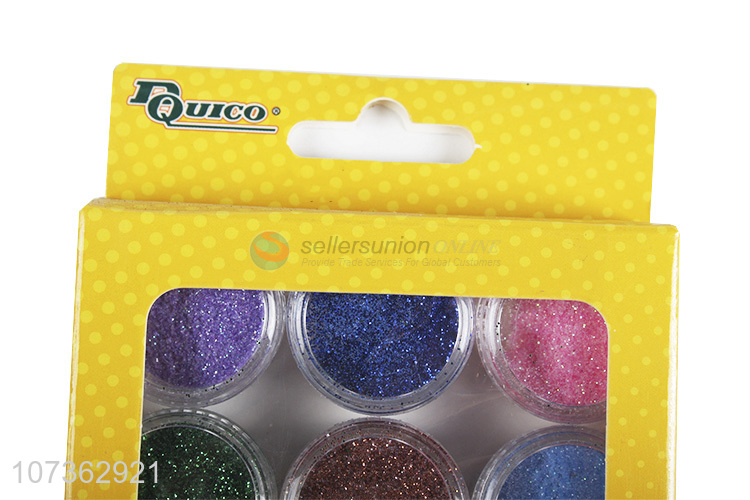 Wholesale 6 Colors Nail Glitter Laser Powder For Nail Art Decoration