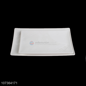 Modern Style White Melamine Plates Fashion Dinner Plate