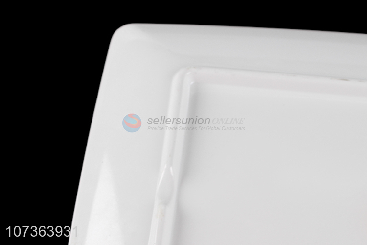 Custom Rectangle Melamine Plates White Dinner Plate