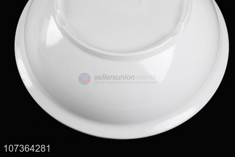Best Sale Round White Melamine Plates Cheap Dinner Plate