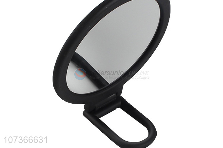 Premium quality black folding frosted makeup mirror tabletop cosmetic mirror