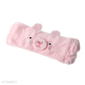 Best selling cute pig shape makeup headband for household