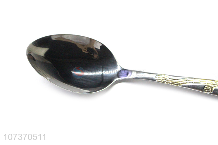 Good quality stainless steel cutlery tableware set metal spoon