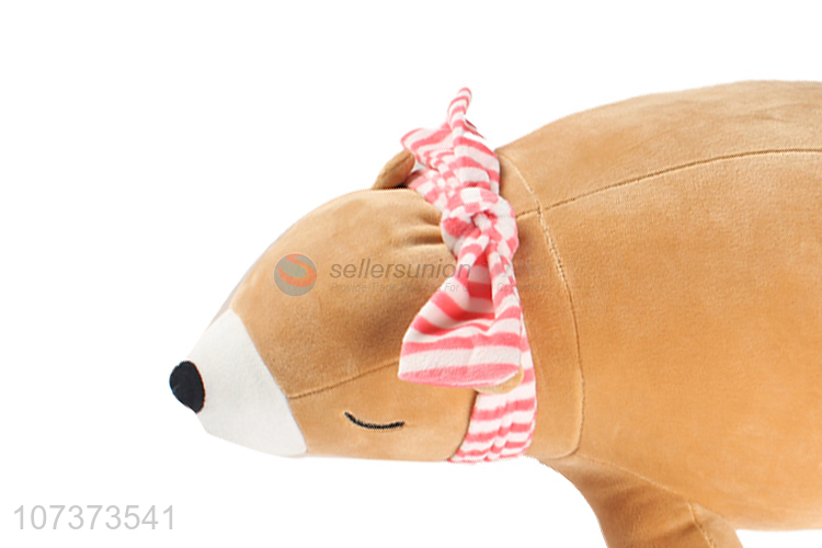 Most popular cute soft cartoon bear shape throw pillow for sofa