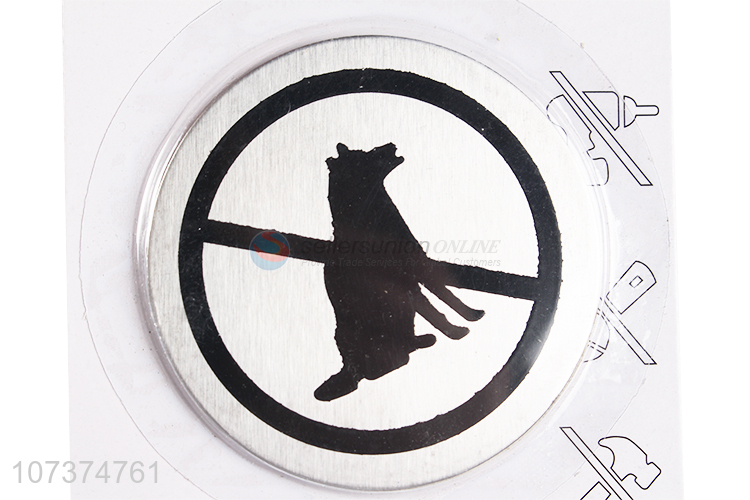 Good Quality No Pets Signs Round Metal Signs