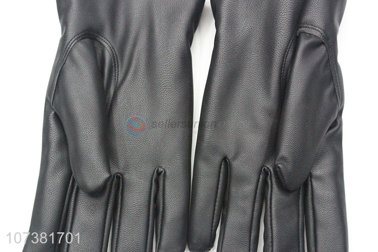 Custom Wholesale Women Fashion Gloves Ladies Washed Leather Gloves