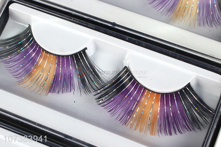 Hot Products Makeup Art Fashion Colored False Eyelash Set