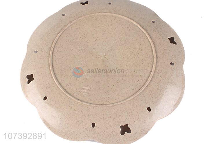 Wholesale Reusable Eco-Friendly Wheat Straw Plate Plastic Fruit Plate